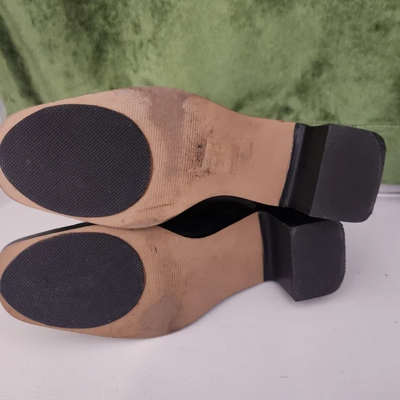 & Other Stories Black Leather Sock Heeled Ankle Boots - Picture 11 of 11